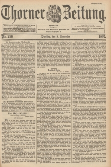 Thorner Zeitung : Begründet 1760. 1897, Nr. 256 (2 November) - Erstes Blatt