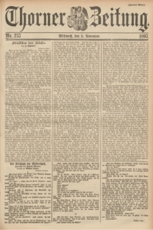 Thorner Zeitung. 1897, Nr. 257 (3 November) - Zweites Blatt