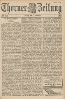 Thorner Zeitung. 1897, Nr. 259 (5 November) - Zweites Blatt