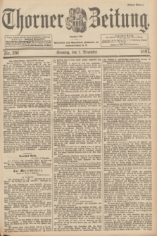 Thorner Zeitung : begründet 1760. 1897, Nr. 261 (7 November) - Erstes Blatt