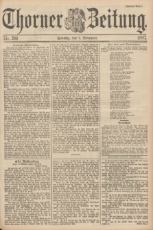 Thorner Zeitung : begründet 1760. 1897, Nr. 261 (7 November) - Zweites Blatt