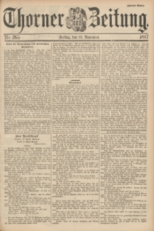 Thorner Zeitung : begründet 1760. 1897, Nr. 265 (12 November) - Zweites Blatt
