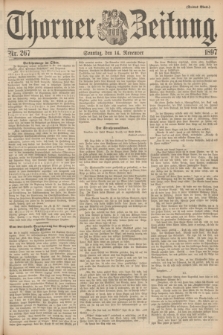 Thorner Zeitung : begründet 1760. 1897, Nr. 267 (14 November) - Drittes Blatt