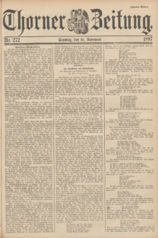 Thorner Zeitung : begründet 1760. 1897, Nr. 272 (21 November) - Zweites Blatt
