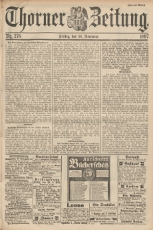 Thorner Zeitung. 1897, Nr. 276 (26 November) - Zweites Blatt