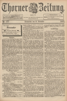 Thorner Zeitung : Begründet 1760. 1897, Nr. 277 (27 November)
