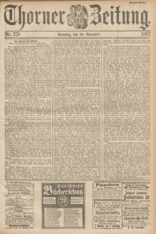 Thorner Zeitung. 1897, Nr. 278 (28 November) - Drittes Blatt