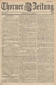 Thorner Zeitung. 1897, Nr. 282 (3 Dezember) - Zweites Blatt
