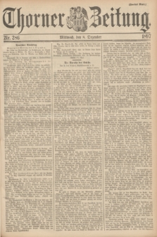 Thorner Zeitung. 1897, Nr. 286 (8 Dezember) - Zweites Blatt