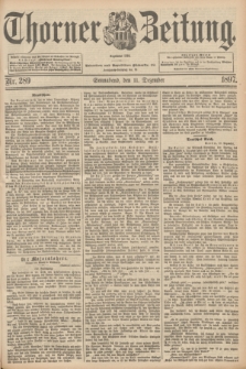 Thorner Zeitung : Begründet 1760. 1897, Nr. 289 (11 Dezember)