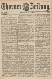 Thorner Zeitung. 1897, Nr. 292 (15 Dezember) - Zweites Blatt