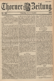 Thorner Zeitung. 1897, Nr. 293 (16 Dezember) - Zweites Blatt