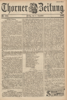 Thorner Zeitung. 1897, Nr. 294 (17 Dezember) - Zweites Blatt