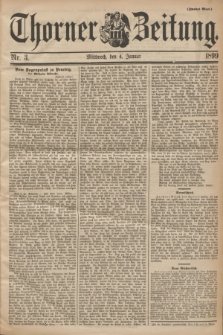 Thorner Zeitung. 1899, Nr. 3 (4 Januar) - Zweites Blatt