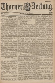 Thorner Zeitung. 1899, Nr. 11 (13 Januar) - Zweites Blatt