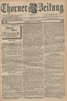 Thorner Zeitung : Begründet 1760. 1899, Nr. 20 (24 Januar)