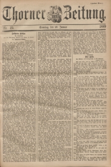 Thorner Zeitung. 1899, Nr. 25 (29 Januar) - Zweites Blatt