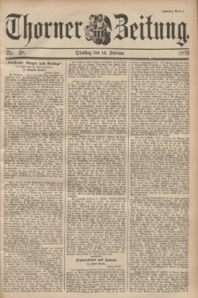 Thorner Zeitung. 1899, Nr. 38 (14 Februar) - Zweites Blatt