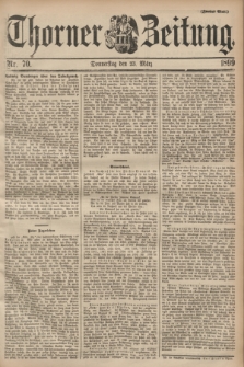 Thorner Zeitung. 1899, Nr. 70 (23 März) - Zweites Blatt