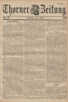 Thorner Zeitung. 1899, Nr. 98 (27 April) - Zweites Blatt