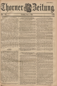Thorner Zeitung. 1899, Nr. 102 (2 Mai) - Zweites Blatt