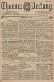 Thorner Zeitung : Begründet 1760. 1899, Nr. 108 (9 Mai) - Erstes Blatt