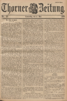Thorner Zeitung. 1899, Nr. 110 (11 Mai) - Zweites Blatt