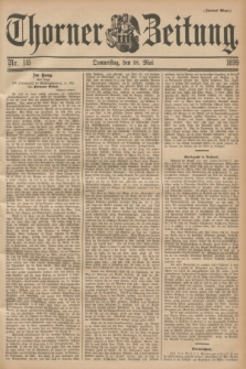 Thorner Zeitung. 1899, Nr. 115 (18 Mai) - Zweites Blatt