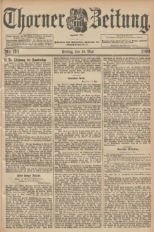 Thorner Zeitung : Begründet 1760. 1899, Nr. 116 (19 Mai)