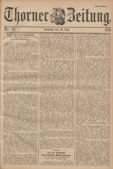 Thorner Zeitung. 1899, Nr. 123 (28 Mai) - Zweites Blatt
