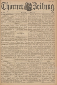 Thorner Zeitung. 1899, Nr. 144 (22 Juni) - Zweites Blatt
