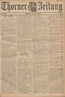 Thorner Zeitung. 1899, Nr. 185 (9 August) - Zweites Blatt