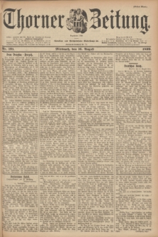 Thorner Zeitung : Begründet 1760. 1899, Nr. 191 (16 August) - Erstes Blatt