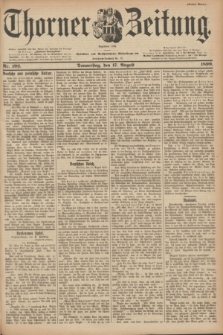 Thorner Zeitung : Begründet 1760. 1899, Nr. 192 (17 August) - Erstes Blatt