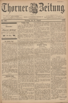 Thorner Zeitung : Begründet 1760. 1899, Nr. 201 (27 August) - Erstes Blatt