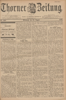 Thorner Zeitung : Begründet 1760. 1899, Nr. 203 (30 August) - Erstes Blatt