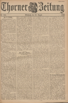 Thorner Zeitung. 1899, Nr. 203 (30 August) - Zweites Blatt