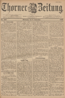 Thorner Zeitung : Begründet 1760. 1899, Nr. 209 (6 September) - Erstes Blatt
