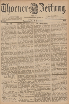 Thorner Zeitung : Begründet 1760. 1899, Nr. 210 (7 September) - Erstes Blatt