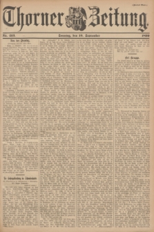 Thorner Zeitung. 1899, Nr. 213 (10 September) - Zweites Blatt