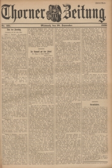 Thorner Zeitung. 1899, Nr. 221 (20 September) - Zweites Blatt