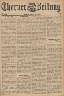 Thorner Zeitung. 1899, Nr. 225 (24 September) - Zweites Blatt