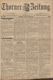 Thorner Zeitung : Begründet 1760. 1899, Nr. 226 (26 September) - Erstes Blatt