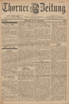 Thorner Zeitung : Begründet 1760. 1899, Nr. 227 (27 September) - Erstes Blatt
