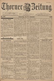 Thorner Zeitung : Begründet 1760. 1899, Nr. 228 (28 September) - Erstes Blatt