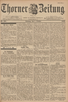 Thorner Zeitung : Begründet 1760. 1899, Nr. 231 (1 Oktober) - Erstes Blatt