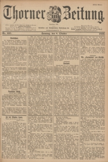 Thorner Zeitung : Begründet 1760. 1899, Nr. 237 (8 Oktober) - Erstes Blatt