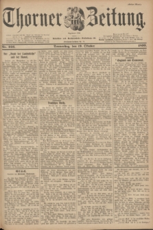 Thorner Zeitung : Begründet 1760. 1899, Nr. 246 (19 Oktober) - Erstes Blatt