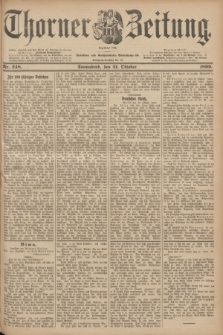 Thorner Zeitung : Begründet 1760. 1899, Nr. 248 (21 Oktober)