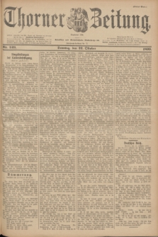 Thorner Zeitung : Begründet 1760. 1899, Nr. 249 (22 Oktober) - Erstes Blatt